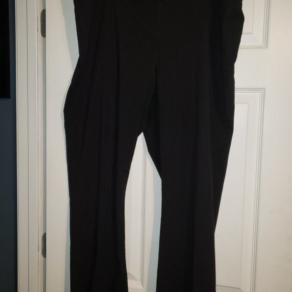 My Michelle red and black pin stripe pants 24W - Picture 1 of 8